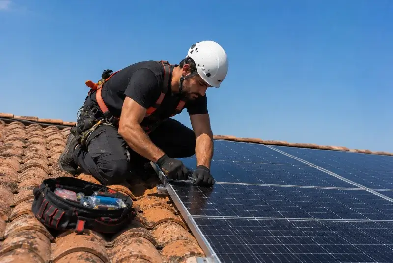 Maintenance et monitoring de panneaux solaires à Rians